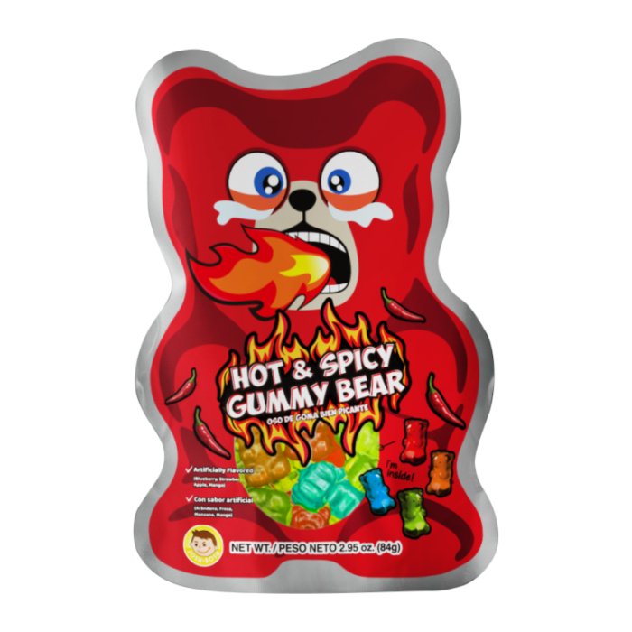 Hot and Spicy Gummy Bears 84g