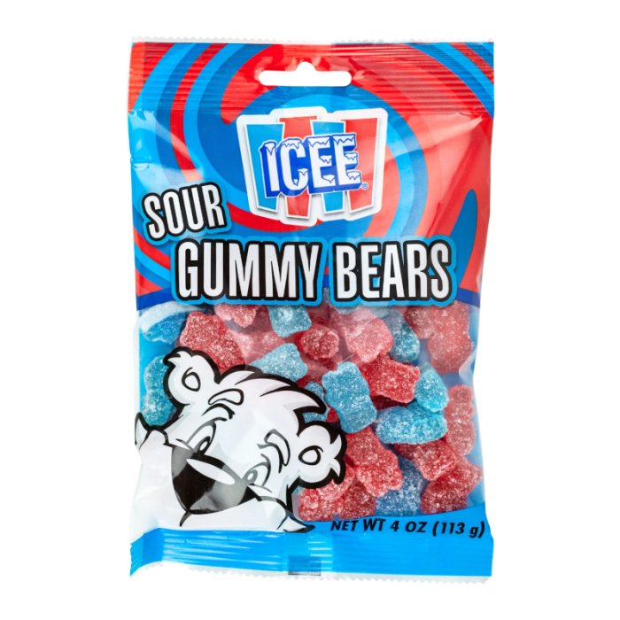 Icee Sour Gummy Bears 113g