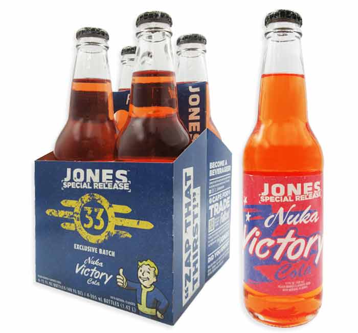 Jones Soda Nuka Victory Cola Peach Mango 4 Pack 355ml