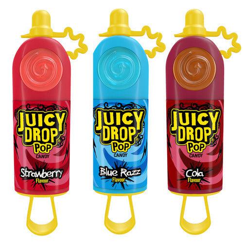 Juicy Drop Pop Lutscher mit saurem Gel 26g