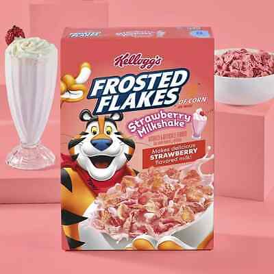 Kellogg's Frosted Flakes Erdbeer-Milchshake-Müsli (Kanada) 435 g