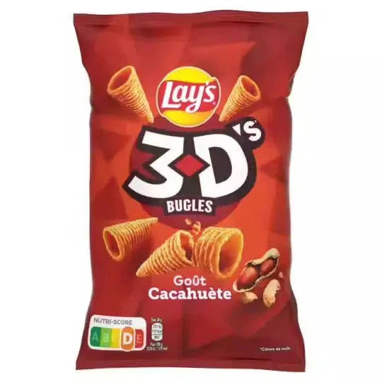 Lay's 3D's Bugles Erdnuss 85g