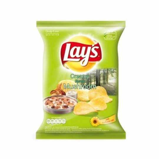 Lays Creamy Forest Mushroom Crisps (EU) 130g