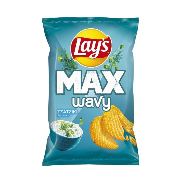 Lay's MAX Wavy Tzatziki Flavour Crisps (EU) 120g