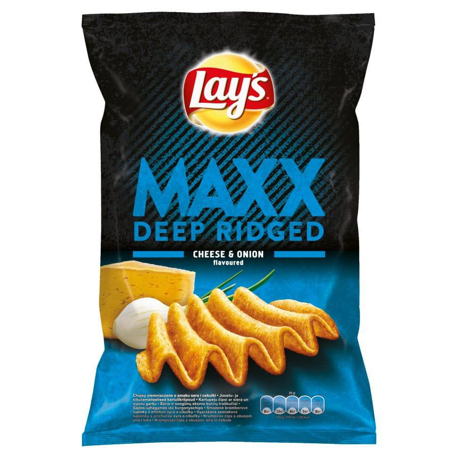 Lay's Maxx Deep Ridge Cheese and Onion (EU) 130g