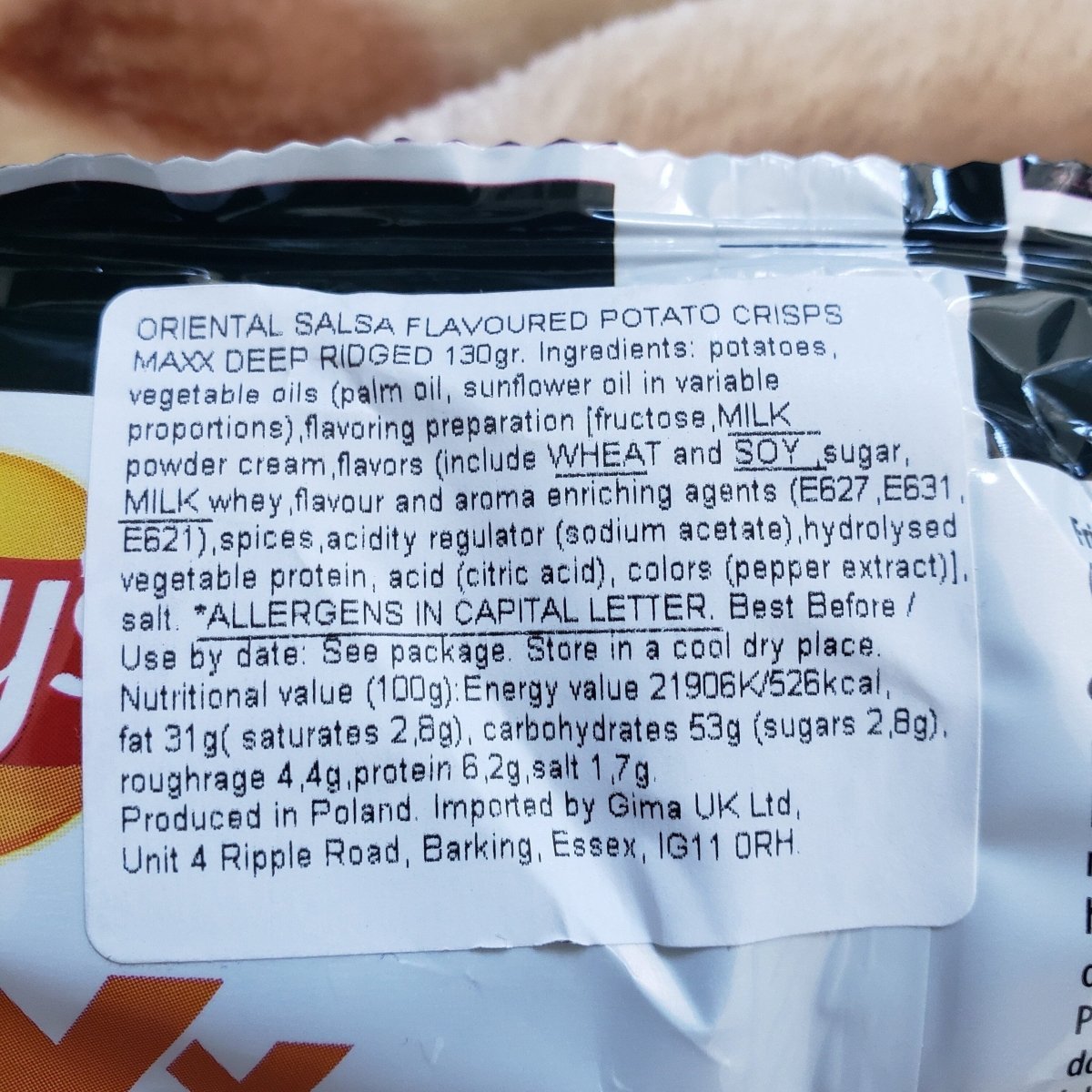 Lay's Maxx Deep Ridge Oriental Salsa (EU) 130g