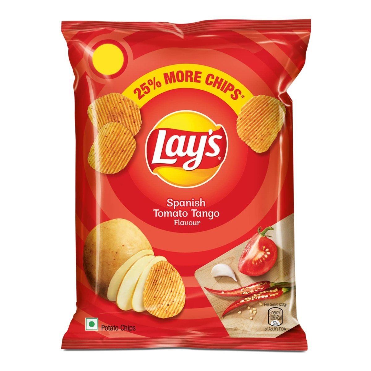 Lay's Spanish Tomato Tango Flavour Crisps (India) 52g