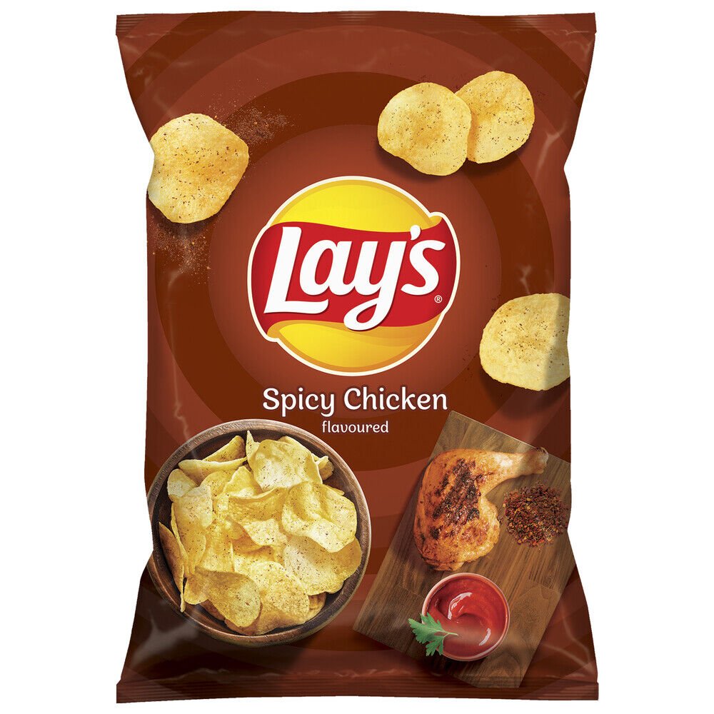 Lay's Spicy Chicken Flavour Crisps (EU) 130g