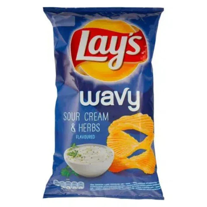 Lay's Wavy Sour Cream and Herbs Crisps 120g