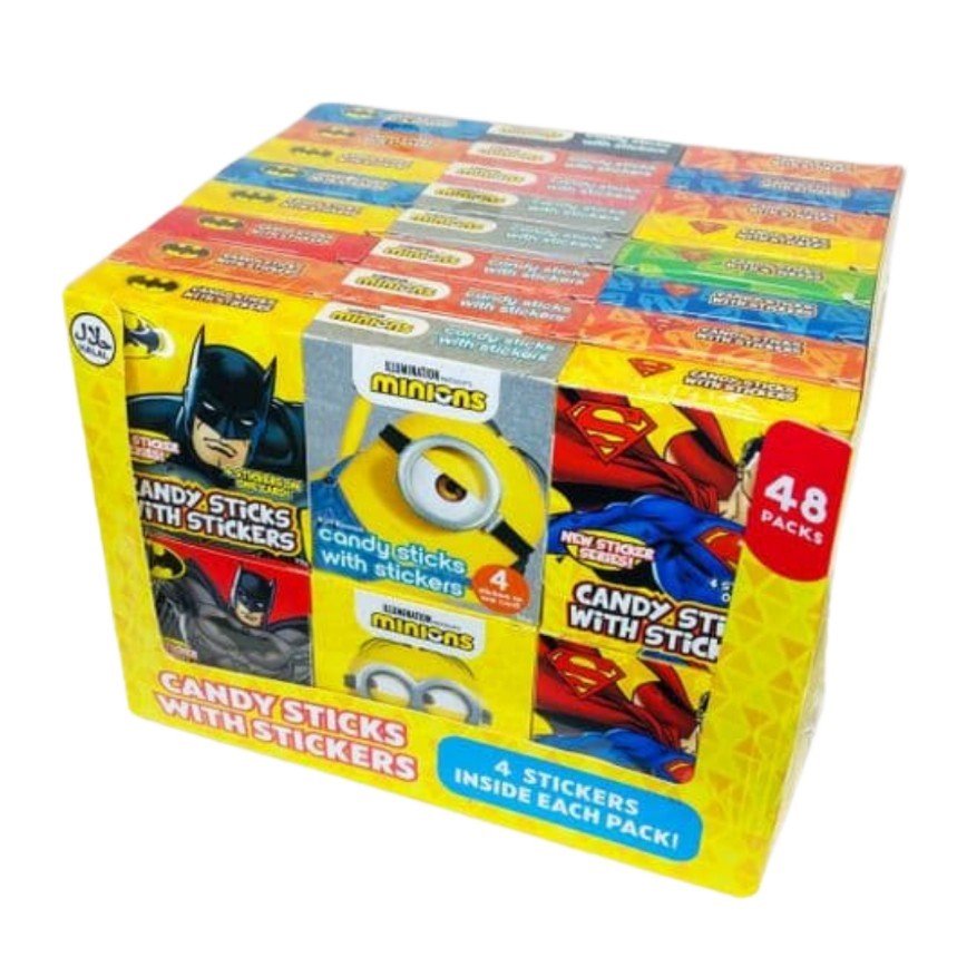 BÂTONNETS DE BONBONS LICENSE MIX AVEC AUTOCOLLANT 16 g