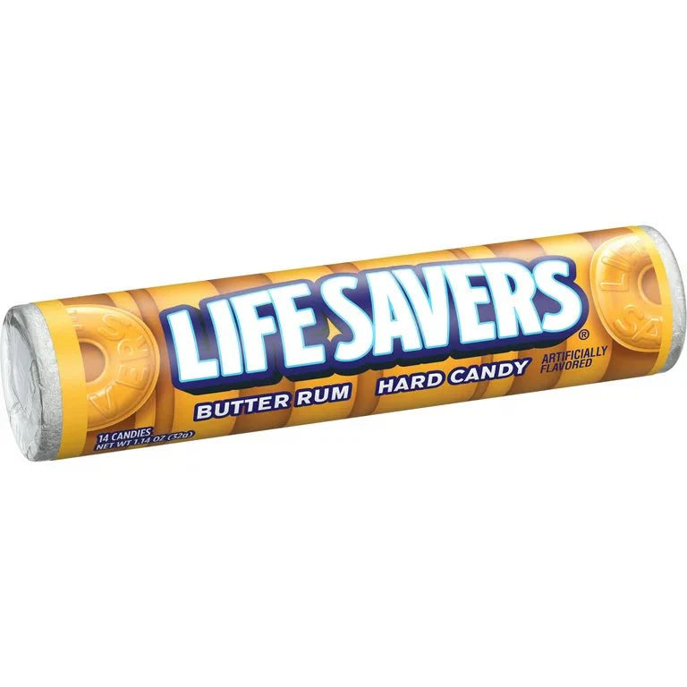Bonbons durs au beurre et au rhum Lifesavers, 20 unités