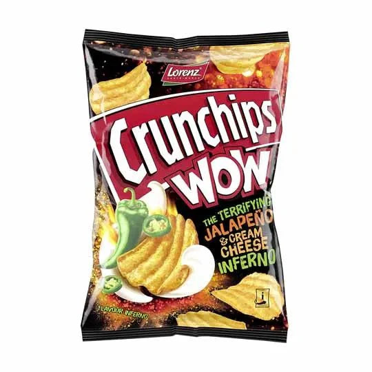 Chips Lorenz Crunch WOW Saveur Jalapeno 110 g 