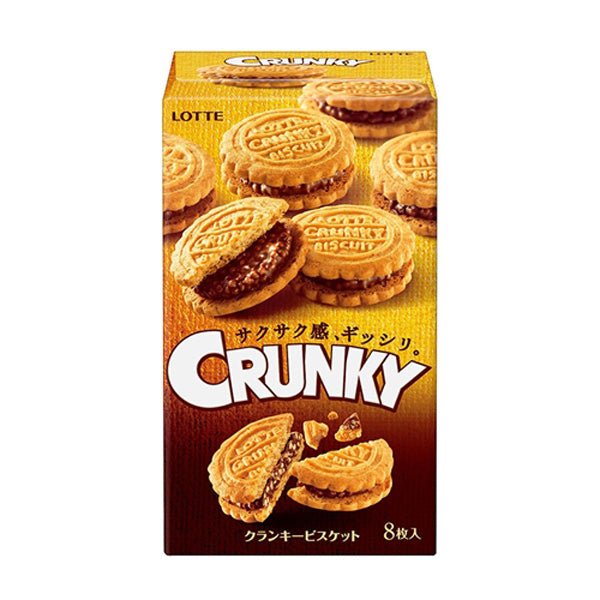 Lotte Crunky Chocolate Sandwich Biscuit 90g