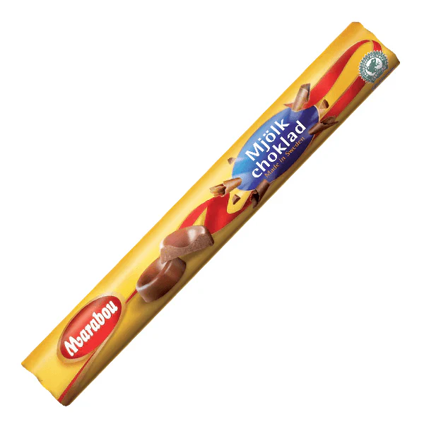 Rouleau de chocolat au lait Marabou (Suède) 74 g