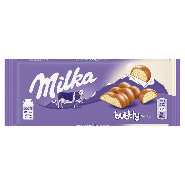 Milka Bubbly White 95g