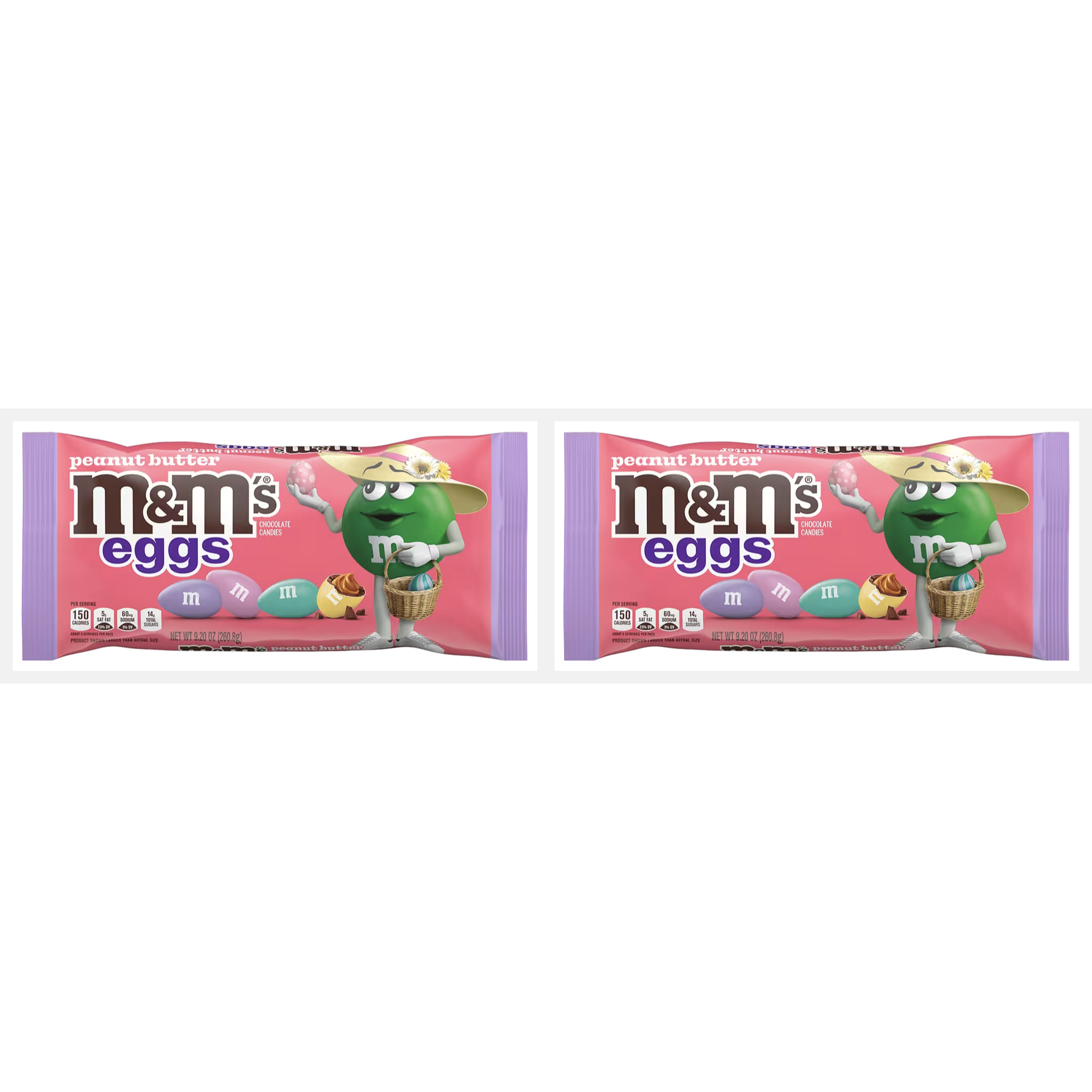 Twin Pack M&M’s Easter Egg Peanut Chocolate Candy