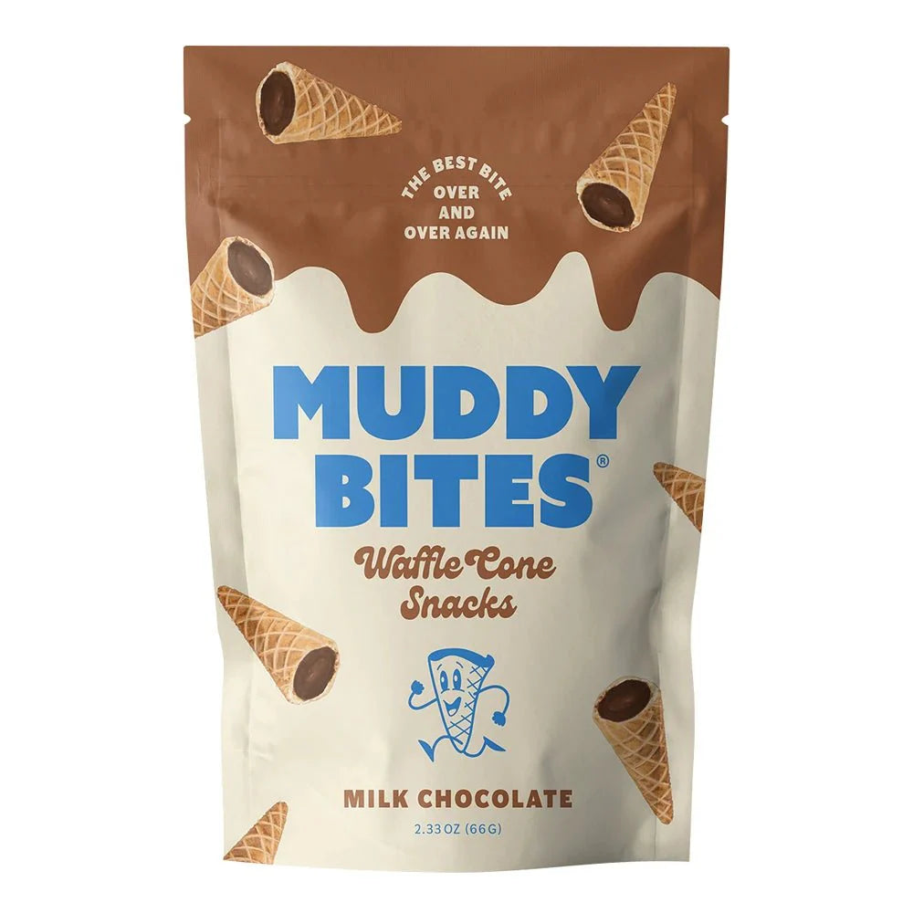 Muddy Bites Waffle Cone Snack Milk Chocolate 66g