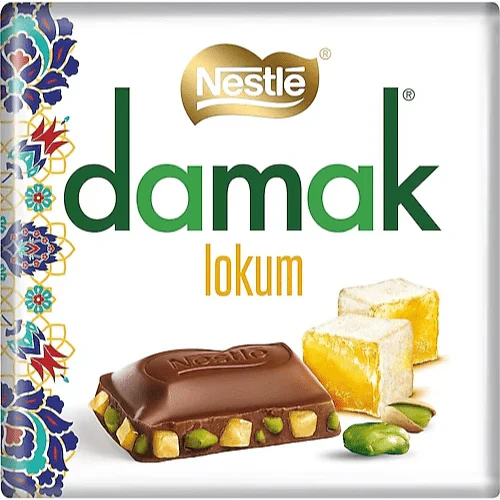 Barre de chocolat Nestlé Lokum Turkish Delight et Pistache 60 g