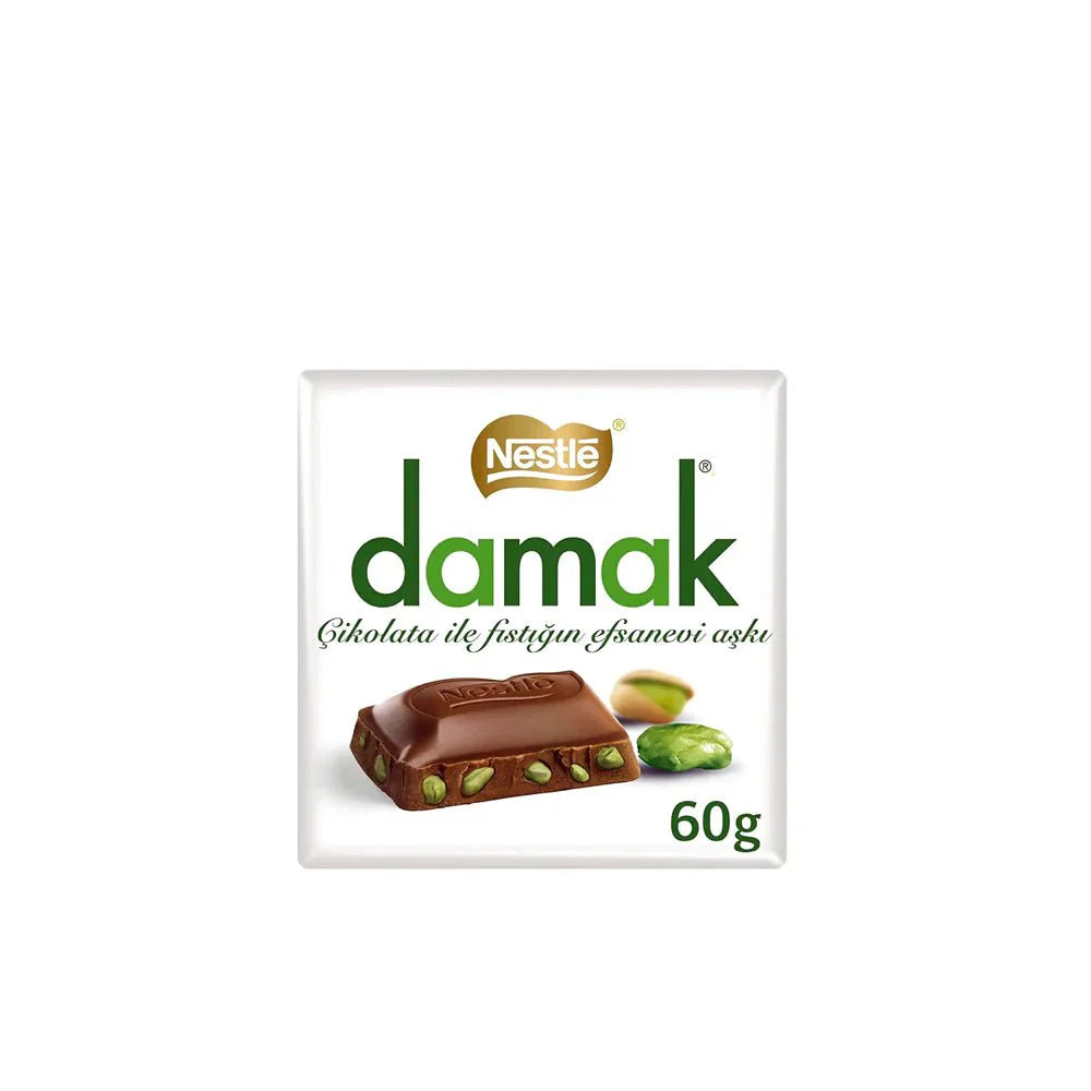 Barre de chocolat aux pistaches Nestlé Damak 60 g