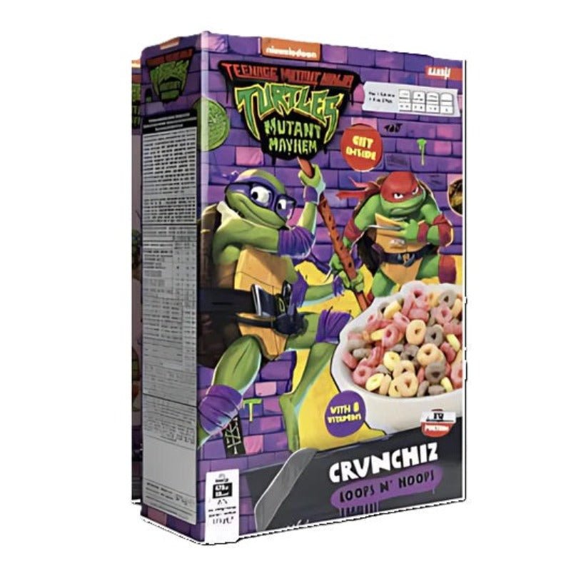 Céréales Crunchiz Loops N' Hoops Tortues Ninja Nickelodeon 375 g