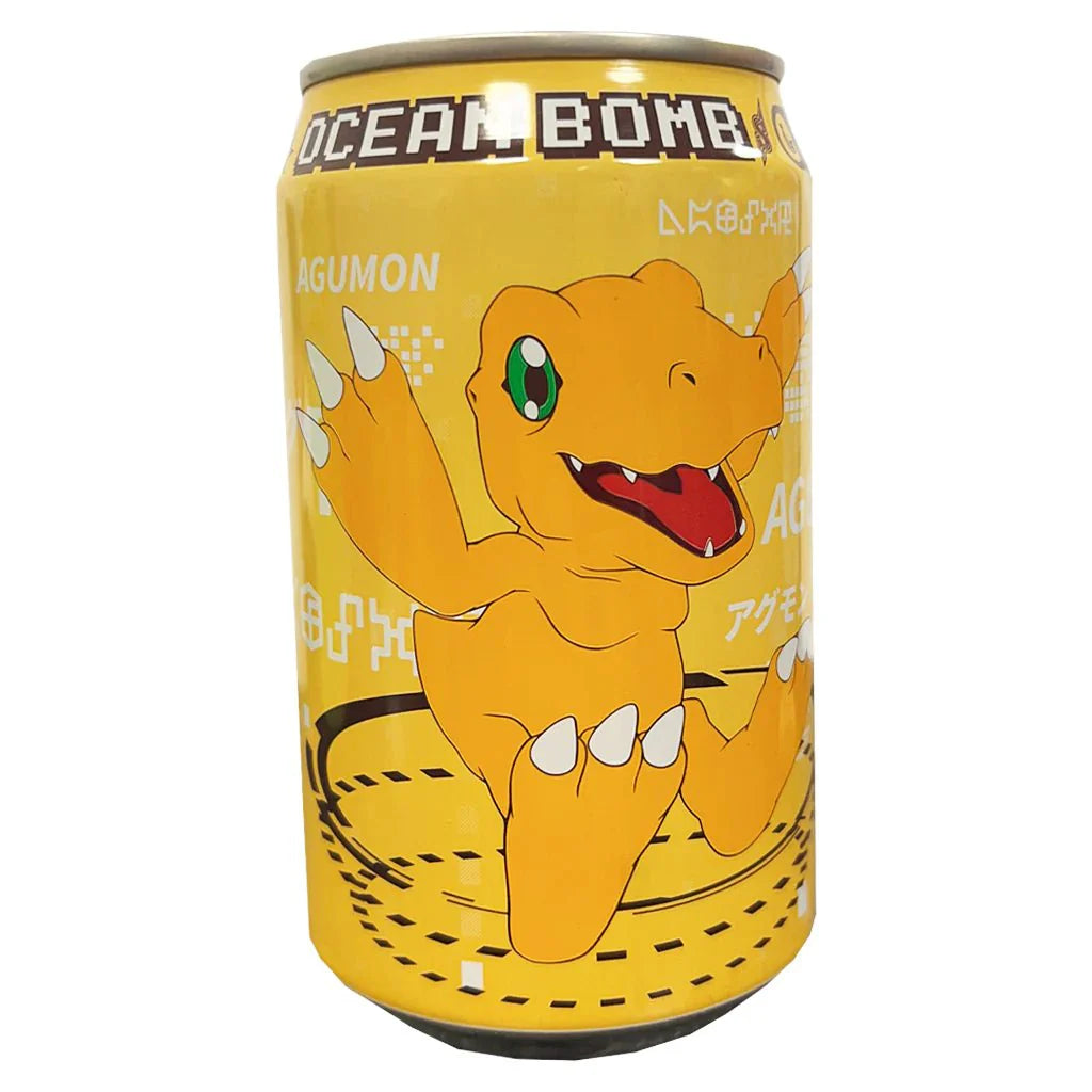 Ocean Bomb Digimon Agumon - Soda à la banane 330 ml