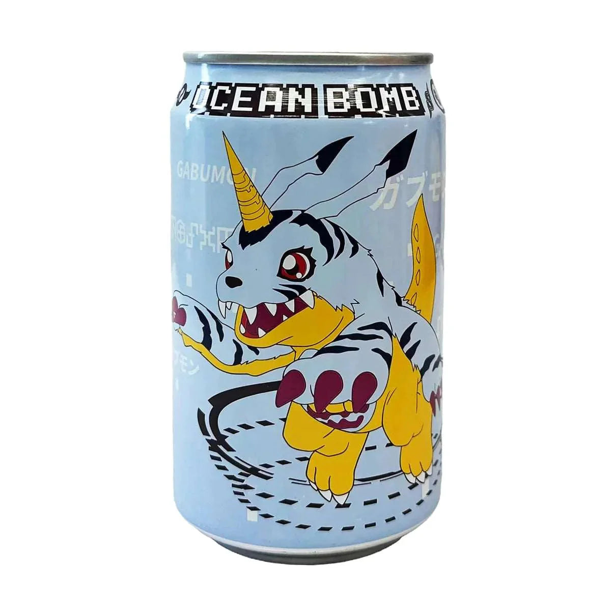 Ocean Bomb Digimon Gabumon - Soda à la myrtille 330 ml