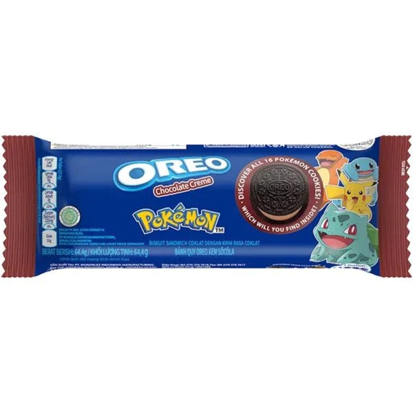 Biscuits sandwich au chocolat Oreo Pokémon 64,4 g