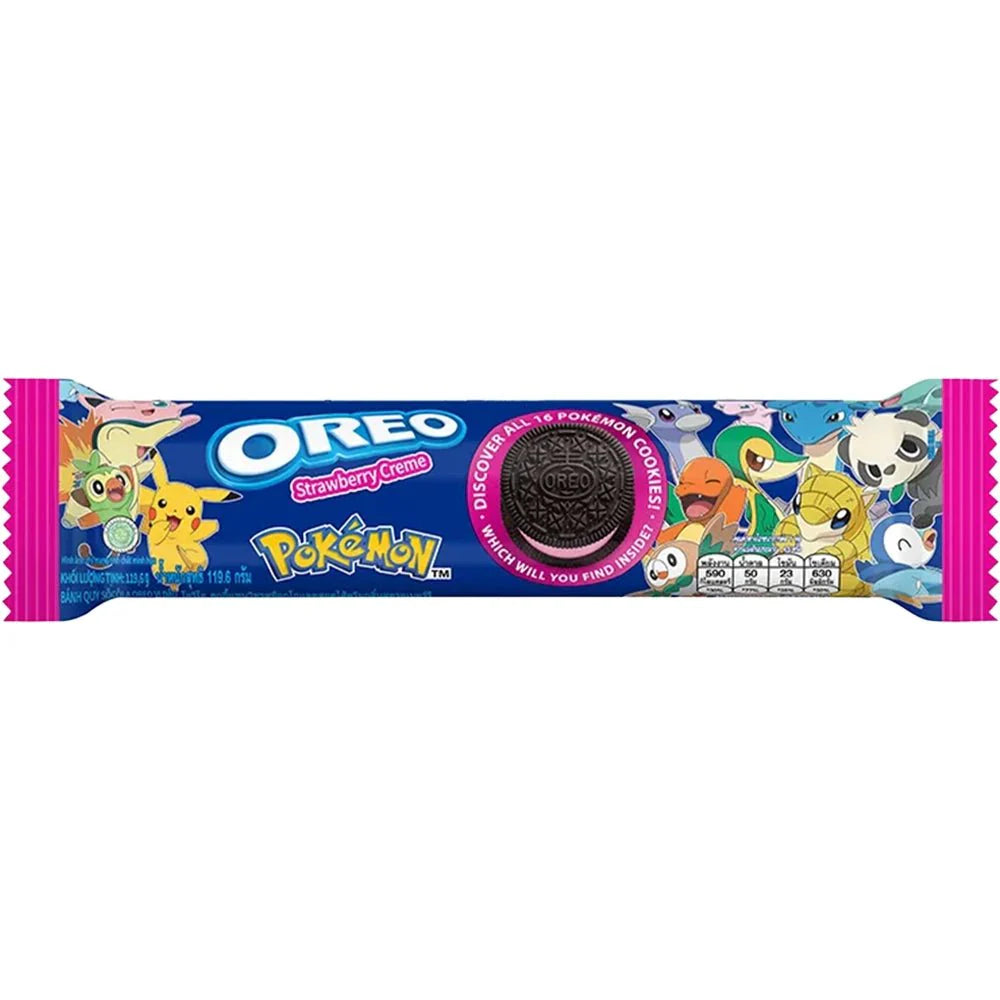 Biscuits sandwich aux fraises Oreo Pokémon 119 g