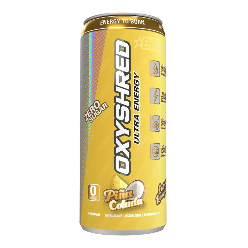 Oxyshred Ultra Energy Drink Zero Sugar - Pina Cola Flavour 355ml