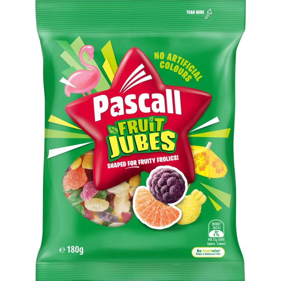 Pascall Fruit Jubes 180g