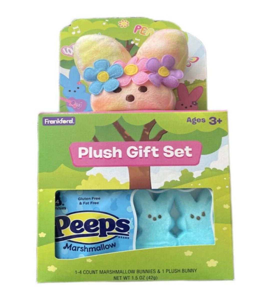 Peeps Easter Plush Flower Power Bunny 42g
