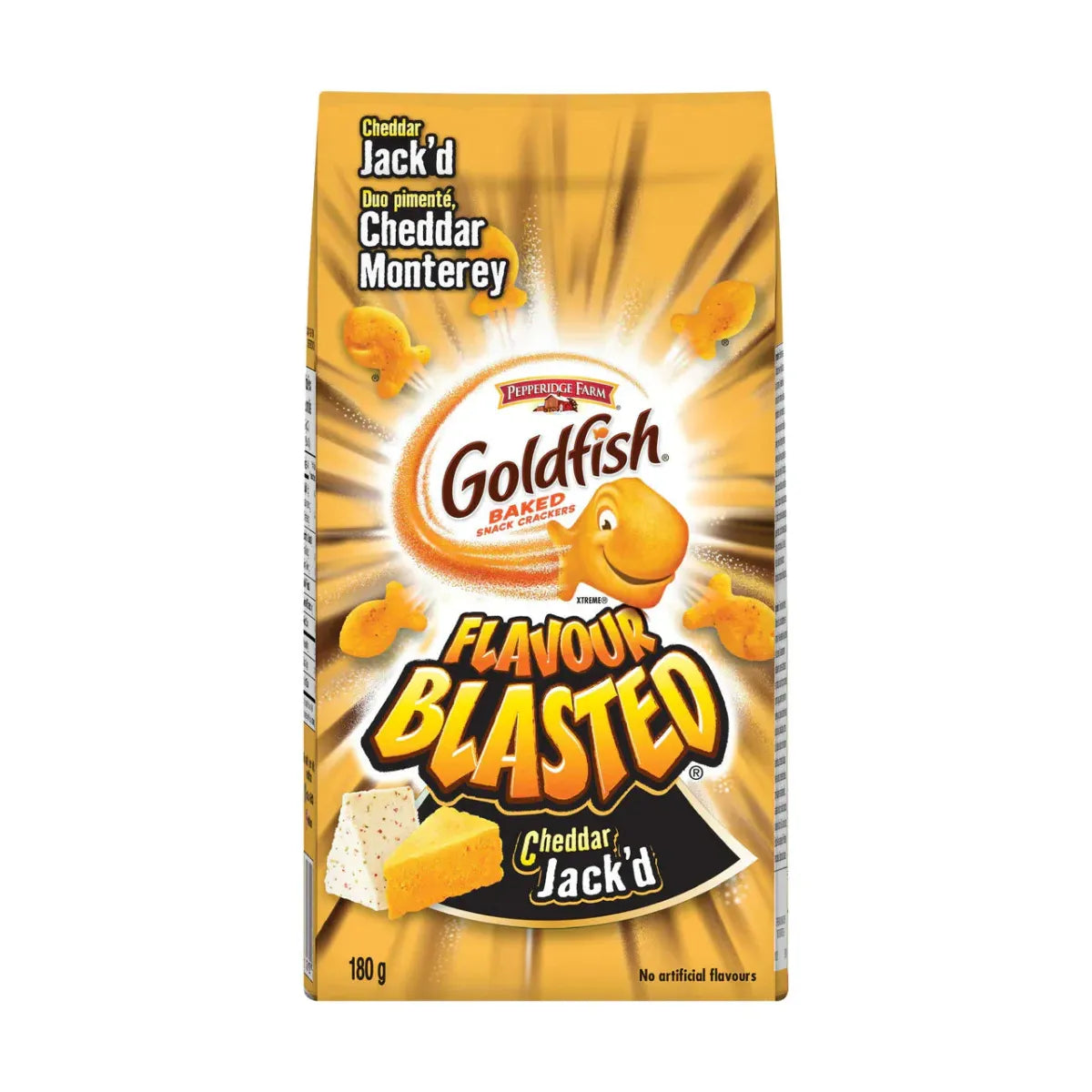 Sandy Brown Pepperidge Farm Goldfish Cheddar Jack'd (Canada) 180g