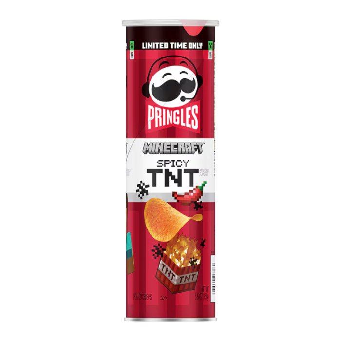 Pringles Minecraft TNT épicé 158 g