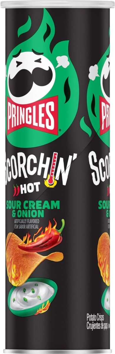 Pringles Scorchin' Hot Sour Cream and Onion 156g