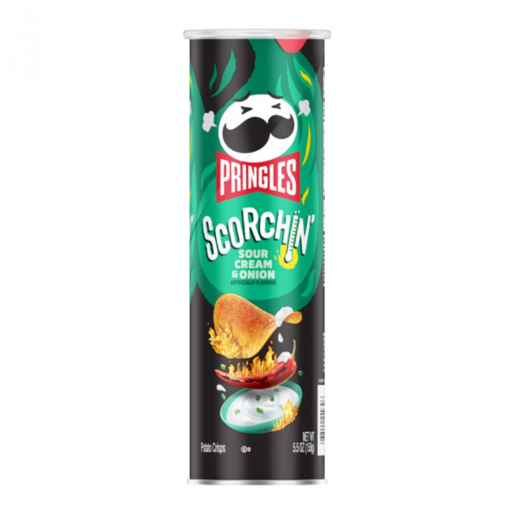 Pringles Scorchin' Crème sure et oignon (Canada) 156 g