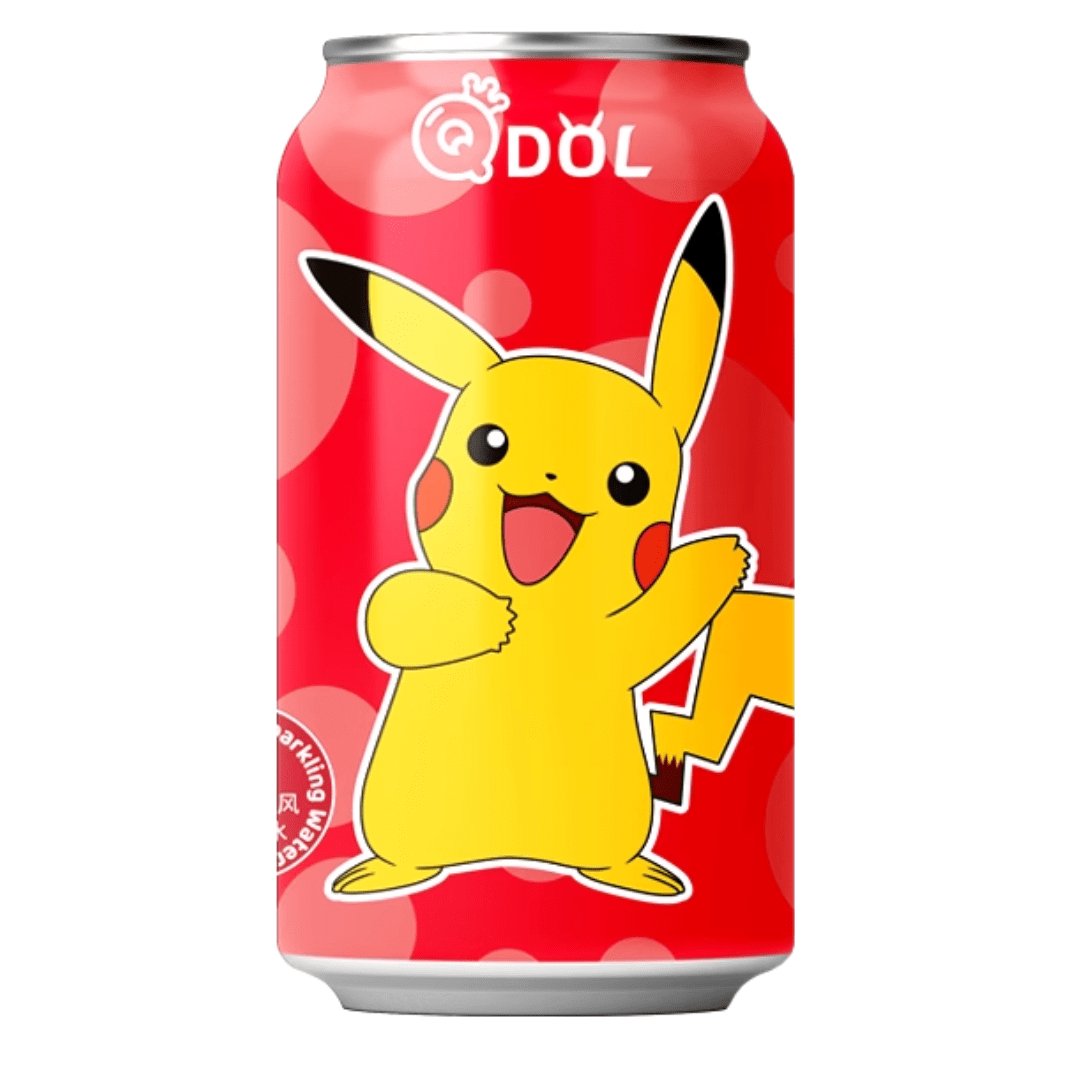 QDOL Pokemon Pikachu Strawberry Flavour Soda 330ml