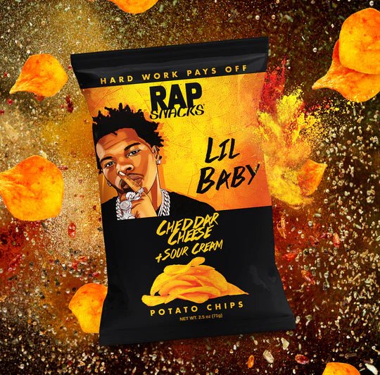 Rap Snacks Lil Baby Cheddar Cheese and Sour Cream 71g