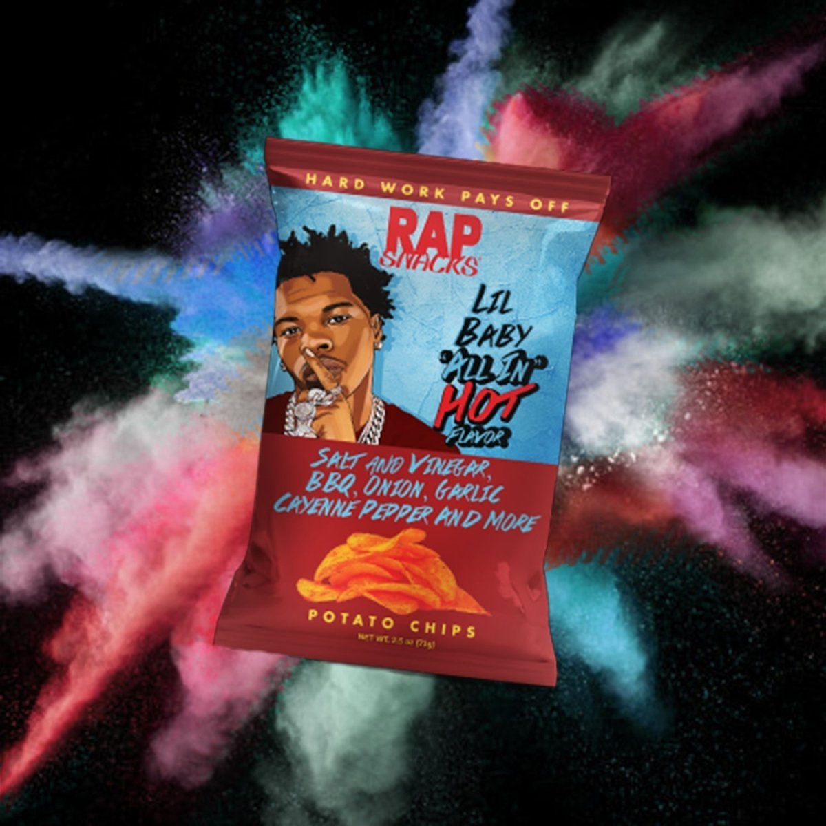 Rap Snacks Lil Baby Hot All In Flavour 71g Best Before (15/08/24)