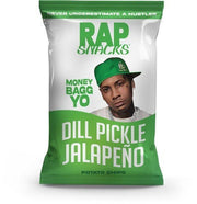 Rap Snacks Money Bagg Yo Dill Pickle Jalapeno 71g Best Before (08/08/24)