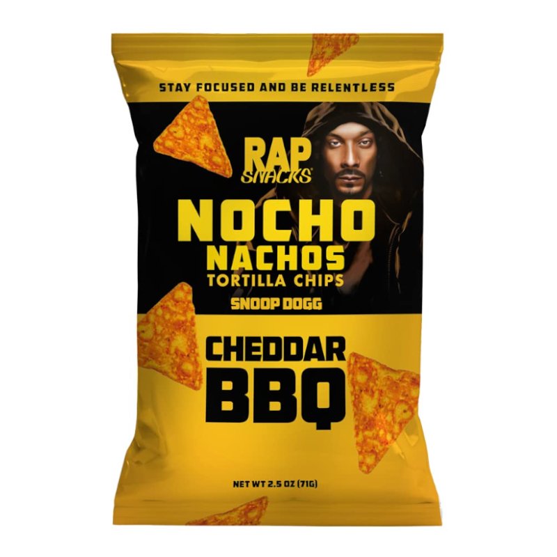 Rap Snacks Snoop Dogg Cheddar BBQ Nocho Nachos 71 g 
