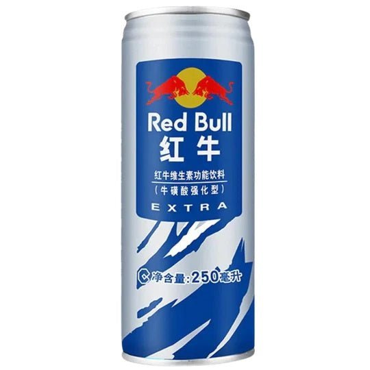 Red Bull Blue Extra Energy (Chine) 250 ml (canette endommagée)