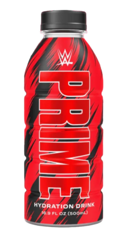 WWE Prime Drink Red Bottle