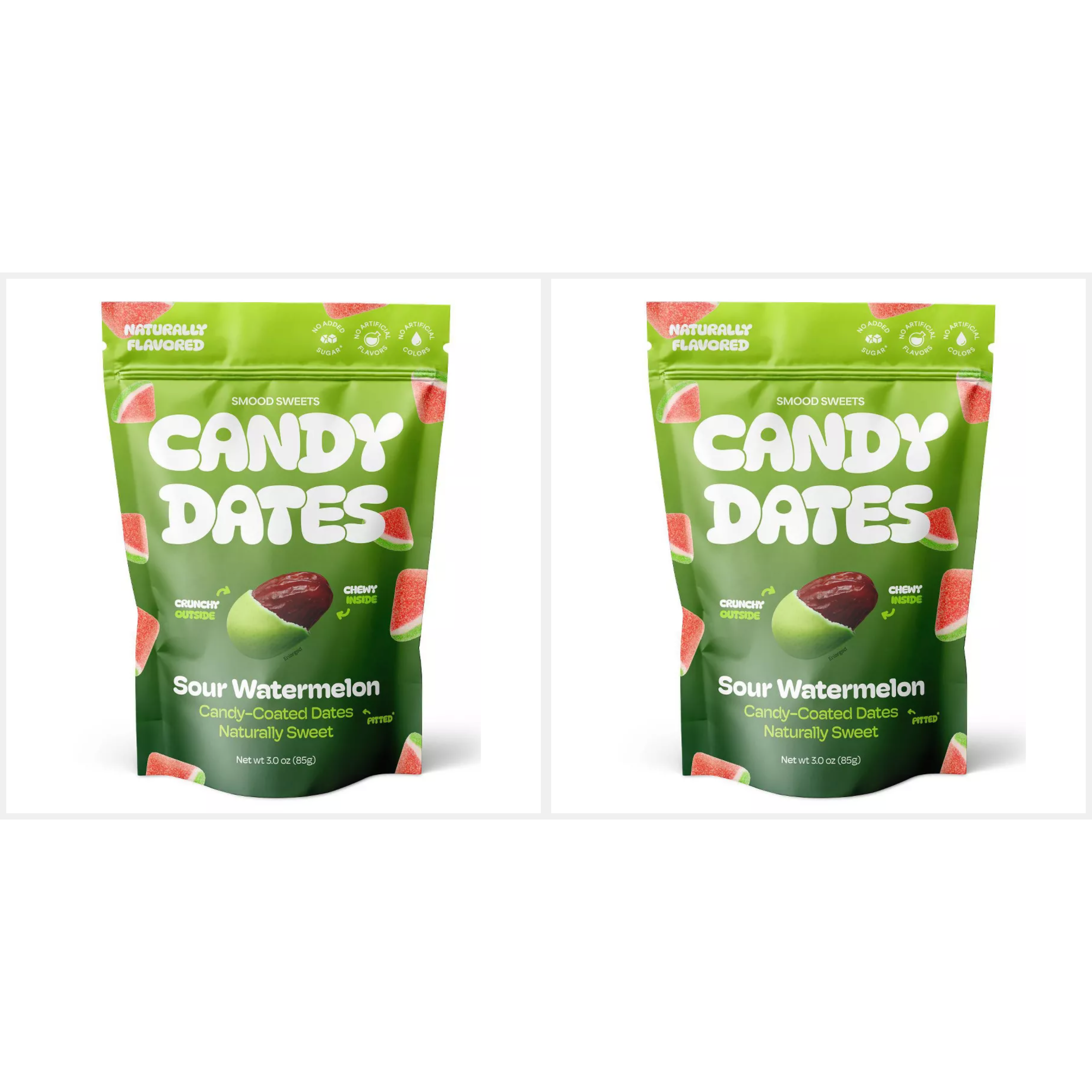 Twin Pack Smood Sweets Sour Watermelon Dates 100 g