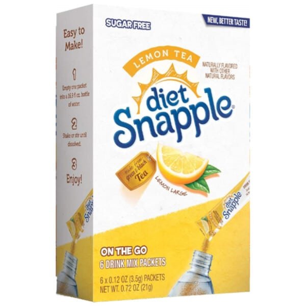 Snapple Diät-Zitronentee Singles zum Mitnehmen 21 g 
