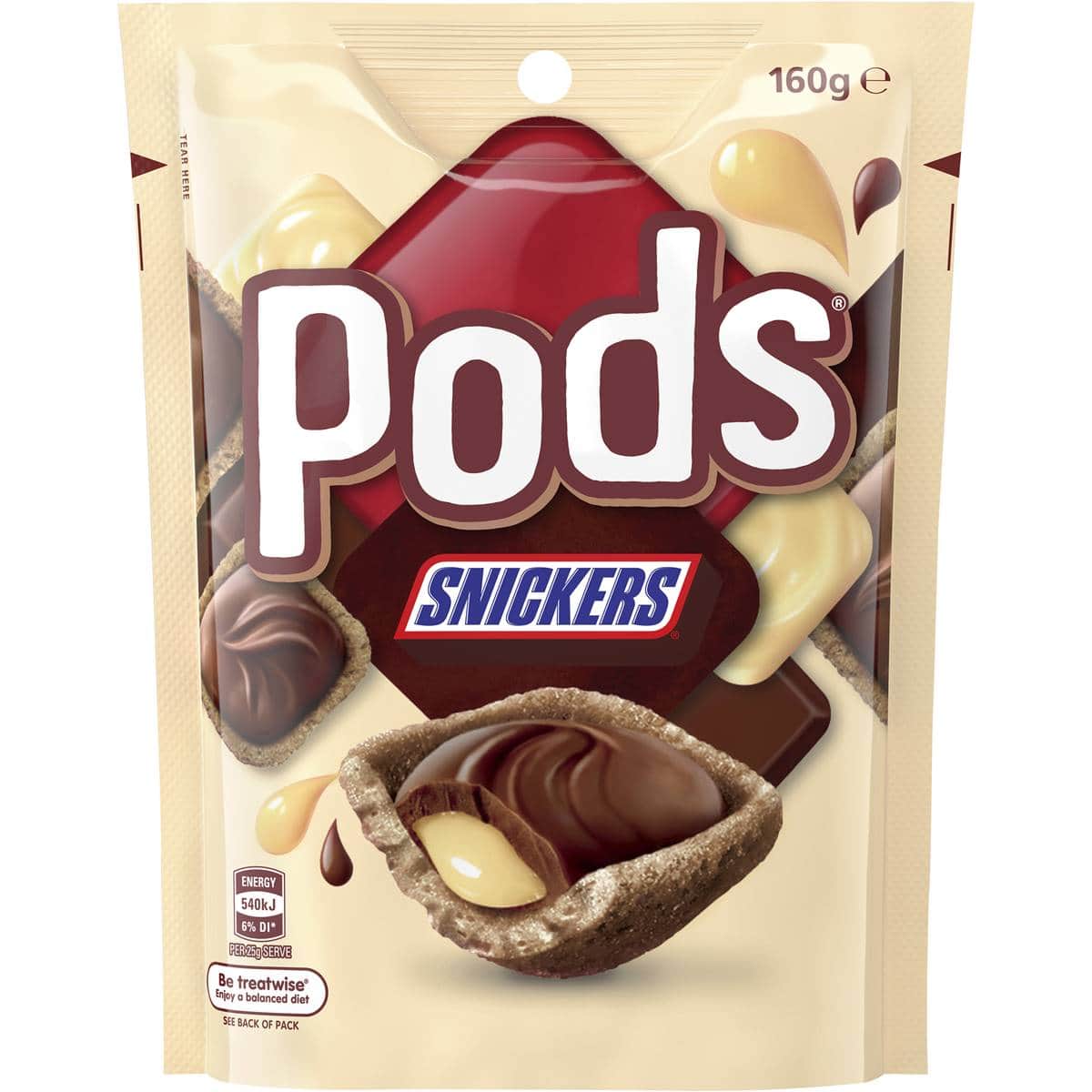 Snickers Pods (Australien) 160 g