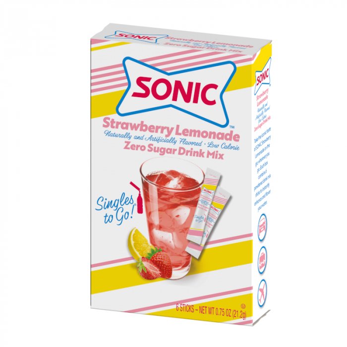 Sonic Zero Sugar Singles to Go Erdbeerlimonade 6er-Pack 21,2 g