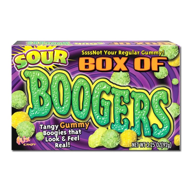 Saure Schachtel mit Boogers Gummibonbons, 85 g 