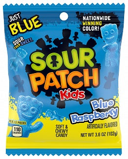 Sour patch kids blue raspberry bag