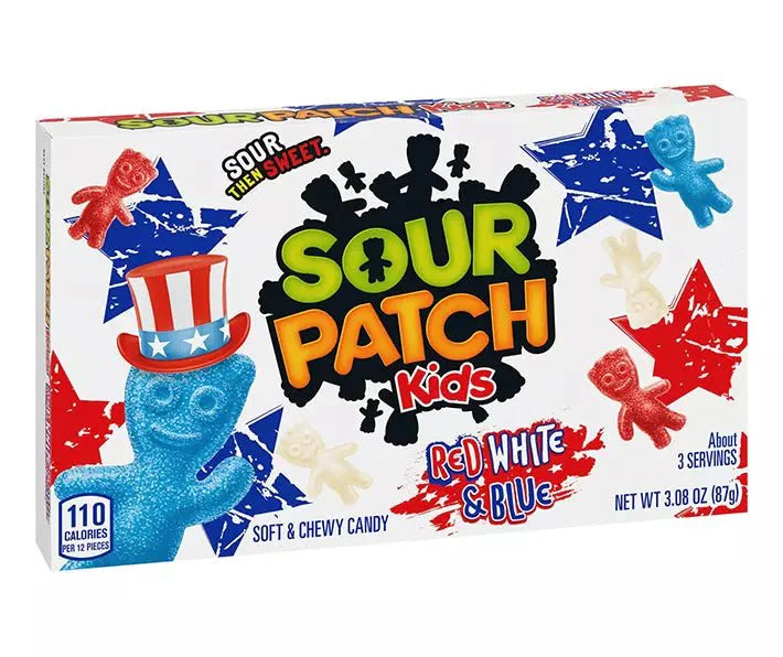 Sour Patch Kids Red White and Blue Theatre Box 87g