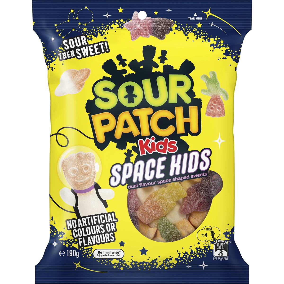 Sour Patch Space Kids (Australien) 190 g